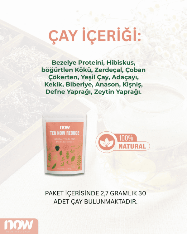 Tea Now Reduce Bitki Çayı – 30 Poşet - Görsel 2
