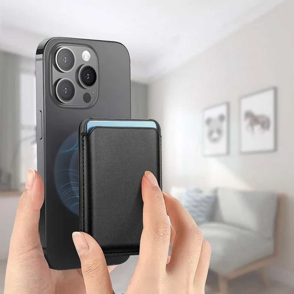 Now International MagSafe Uyumlu Telefon Arkası Kartlık – PU Deri - Görsel 2