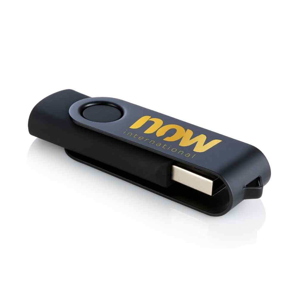 Now International 64GB USB 2.0 Siyah Döner Kapaklı USB Bellek