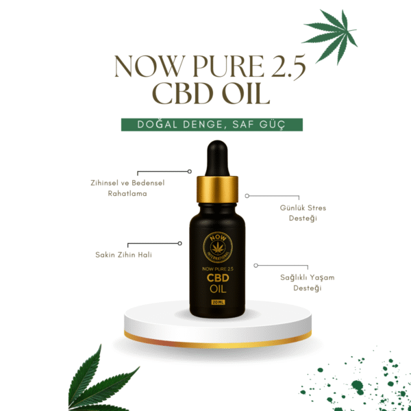 Now Pure 2.5 CBD OIL Yağı 2.5% 20 ml - Görsel 2